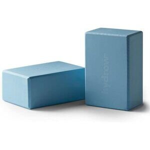 Hydrow Yoga Block EVA Foam Supportive Lightweight Blue Pilates Meditation Prop